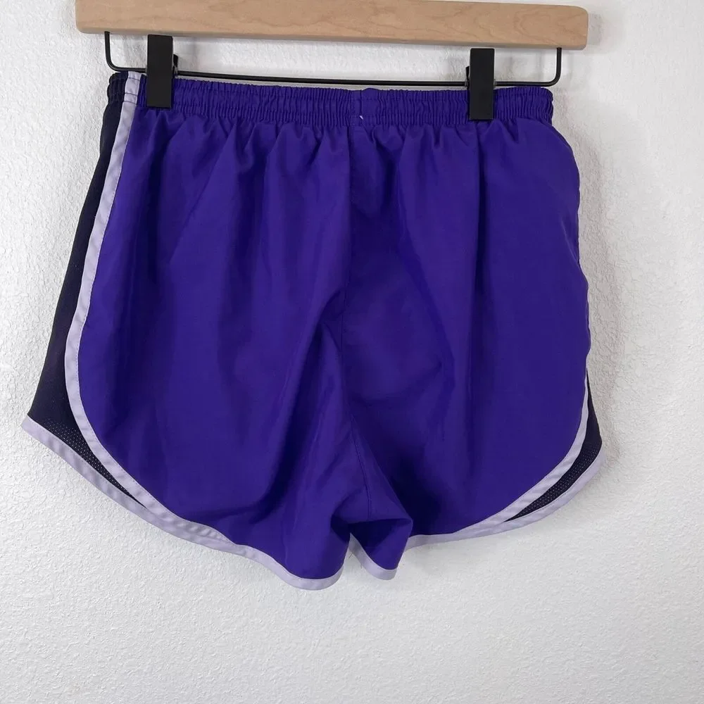 Nike Dri-Fit Womens Shorts Size XS Purple Lined Activewear‎ Running